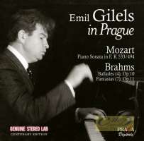 WYCOFANY  Gilels in Prague - Mozart: Piano Sonata Brahms: Ballades & Fantasias